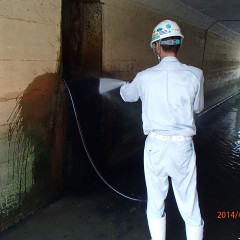 団地内大型排水路清掃⑥